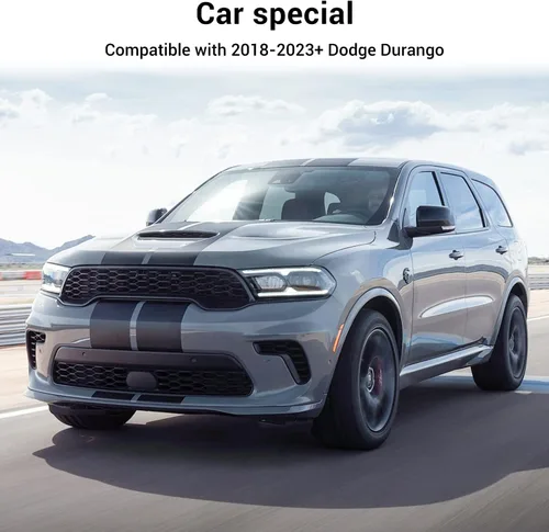 Vista 5 de JWWY Parasol para parabrisas para ventana, panel de parasol para Dodge Durango 2011-2024+ + accesorios plegables de poliéster reflectante, bloqueo