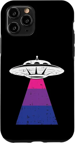 Vista 13 de iPhone 12 mini Alien Secuestro Orgullo Bisexual LGBT-Q Gaylien UFO Orgulloso Bi Case