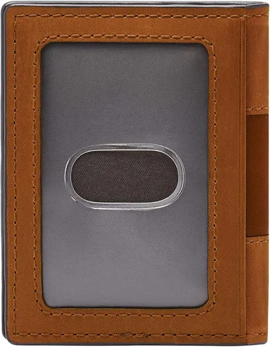 Vista 2 de Fossil Everett - Cartera delgada de cuero para hombre