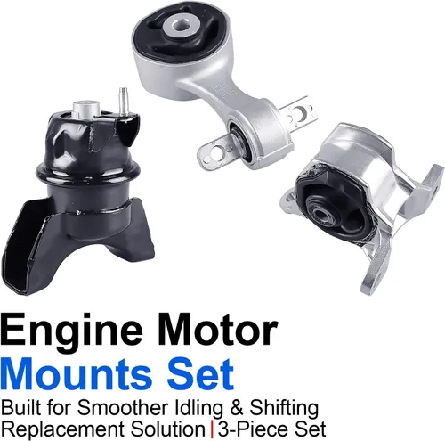 Vista 2 de Juego de soportes para motor - Compatible con Honda Civic (manual Civic 12-15) Fits: 12-15 Civic 1.8L (Manual Transmission). Replaces OE: A65090