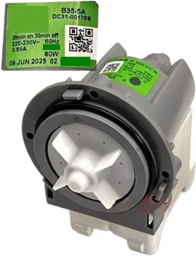 Vista 2 de Drain Pump Motor Compatible With Samsung Washing Machine Washer Drainage Replacement PartsB35-5A DC31-00178B
