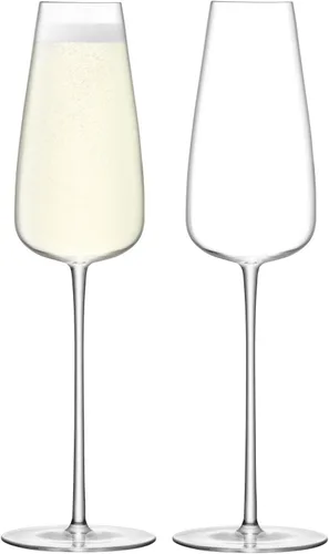 Vista 10 de LSA International Wine Culture - Plato de champán, talla única, transparente