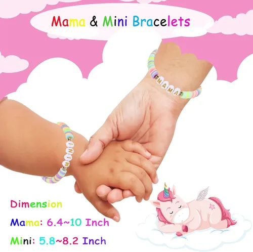 Vista 4 de Pulsera para el primer día de Shcool Kindergarten de primer grado para el regreso a clases, regalos para mamá e hija, pulseras para mamá e hija