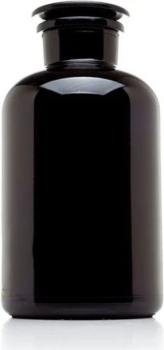 Vista 14 de Infinity Jars 50 ml (1.69 fl oz) Tarro de vidrio negro con bloqueo ultravioleta, hermético, a prueba de olores, recargable, para hierbas, especias