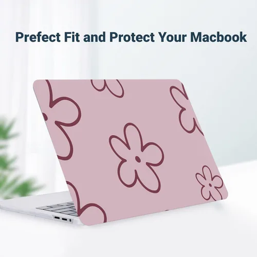 Vista 53 de Funda compatible con MacBook Air de 15" M5 M4 M3 M2 2023-2026 Negro (Black Lace)