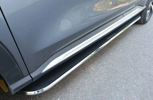 Vista 2 de 2 estribos laterales Nerf Bars Pedales laterales Junta de aluminio para Mercedez Benz GLB 2020-2023