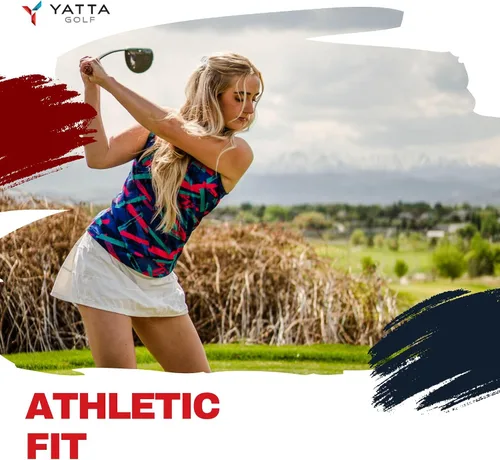 Vista 42 de YATTA GOLF Polo de golf sin mangas para mujer, absorbe la humedad, cuello en V, para golf, entrenamiento, golf