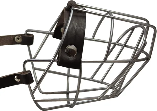 Vista 2 de Metal Wire Basket Bozal para perro Pit Bull. Circunferencia 13," longitud 3.5