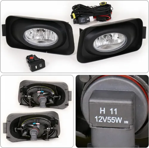 Vista 4 de AJP Distributors Para TSX CL9 luces antiniebla luces conducción parachoques delantero izquierda derecha par reemplazo interruptor kit cableado arnés