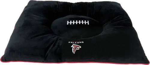 Vista 6 de NFL PET Bed - Cama de almohada de felpa suave y acogedora de Arizona Cardinals. Cama de fútbol para perros. Cama de colchón deportivo cálido