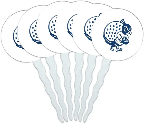 Vista 34 de Abilene Christian - Juego de 6 palillos para cupcakes con logotipo secundario