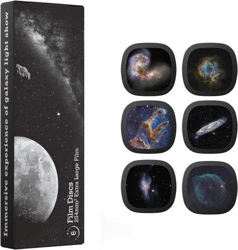 Vista 14 de Disco Proyector Galaxy – Diapositiva Proyector Ultra HD, Compatible con Proyectores Galaxy Ainael y Modelos SKE-TKQ01 & BL-DQY02 – Set de 6 Discos