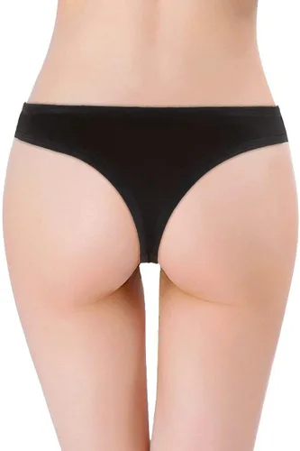 Vista 3 de Sunm Boutique Paquete de 6 tangas de algodón transpirables para mujer, paquete de 6
