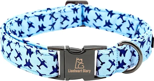 Vista 42 de Lionheart glory Collar de perro, collar azul para perros pequeños, collar de dinosaurio ajustable para perros pequeños, regalo para mascotas