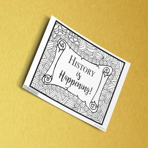 Vista 18 de Coloring Broadway - Páginas para colorear inspiradas en Hamilton (juego de 4), colección Legacy, mercancía musical de Hamilton, impresas