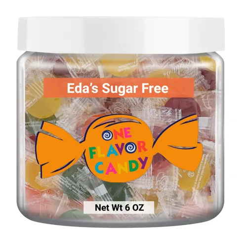 Vista 10 de One Flavor Candy Eda's Candy Clean Candies sin azúcar (sin azúcar, sin sal, sin colesterol, sin grasas trans) (mezcla de frutas surtidas) (16 onzas)