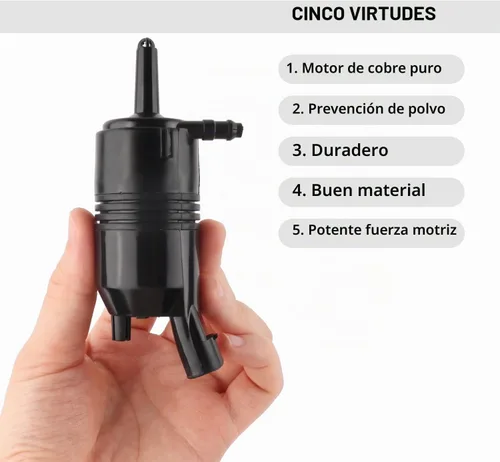 Vista 4 de Bomba de limpiaparabrisas de automóvil, OEM # 385-232316A, bomba de limpiaparabrisas compatible con Chevy Silverado, Impala, GMC Sierra, Cadillac