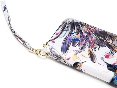 Vista 216 de Cartera de mano para mujer, estilo bohemio, con RFID, elegante, espaciosa con correa para viajes, capacidad para tarjetas, teléfono, dinero