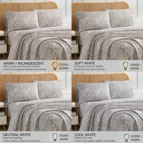 Vista 119 de Southshore Fine Living, Inc. Colección Winter Brush, juego de sábanas de 3 piezas para cama individual, sábana bajera con bolsillo profundo de 14