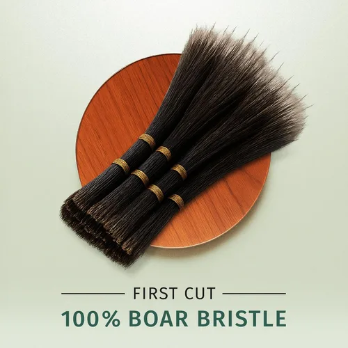 Vista 4 de SHASH Cepillo redondo de cerdas de jabalí, fabricado en Alemania, da volumen y revitaliza tu cabello con resultados más suaves y suaves