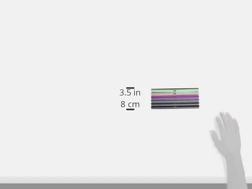 Vista 3 de Under Armour Mini diademas para niñas paquete de 6 410 azul marino medianoche acero templado peltre metálico talla única