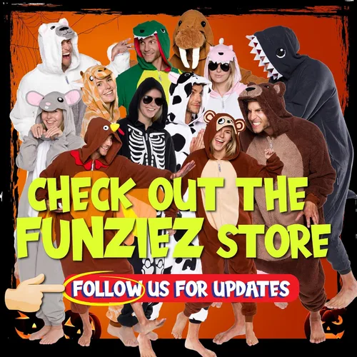Vista 8 de Funziez! Disfraz de oso sherpa para adultos, disfraz de Halloween de animales, traje de cosplay de una pieza para adultos, mujeres y hombres