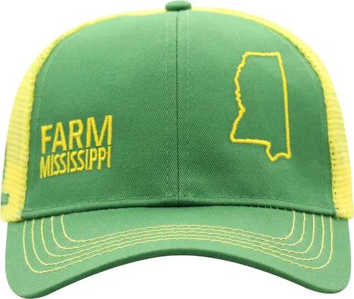 Vista 65 de John Deere Gorra de béisbol con logotipo y malla trasera con contraste, para hombre