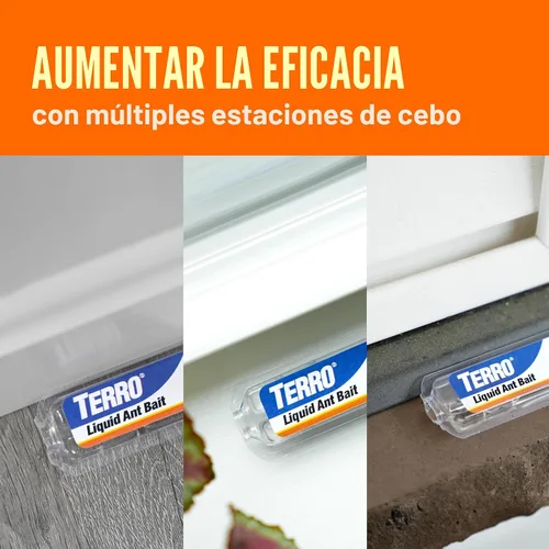 Vista 9 de TERRO T300 cebos líquidos para hormigas, 6 unidades, 2 - unidades Borax Formula, Kills the Queen & the Entire Colony, Liquid Ant Baits Indoor