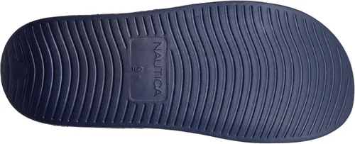 Vista 4 de Nautica Sandalias deslizantes de punta abierta para hombre - Cómodas pantuflas de ducha para interiores y exteriores Portero de la Marina