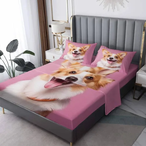 Vista 70 de Juego de sábanas tamaño individual con águila calva, sábanas de cama de águila, microfibra suave y bolsillo profundo y sábanas estampadas sin