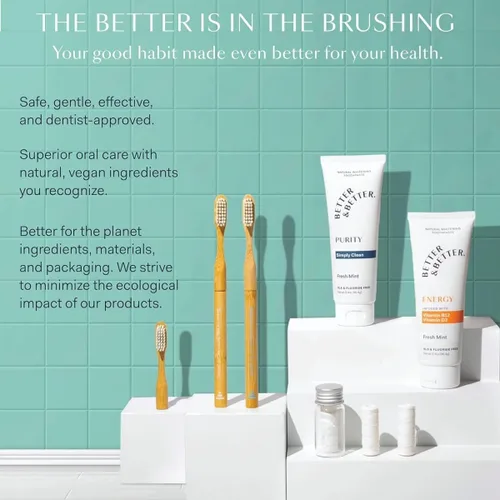Vista 7 de Better & Better Hilo Dental Natural en Frasco de Vidrio Rellenable Encerado y Cuidado Bucal Sin Plástico - 100% a Base de Plantas, Vegano