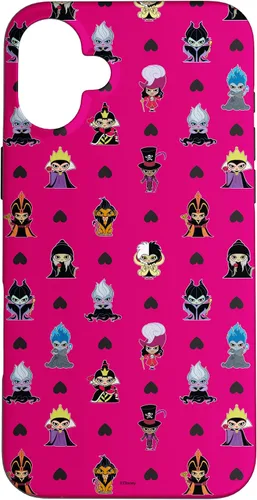 Vista 22 de iPhone 16 Disney Villains Anti-Love Cute Black Heart Valentine’s Day Case