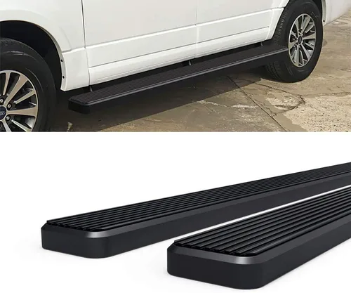 Vista 6 de APS, estribos de 12.7 cm en negro mate compatibles con Ford Expedition 2003-2017 (excluye modelo EL) (no se ajusta a la edición Funkmaster Flex)