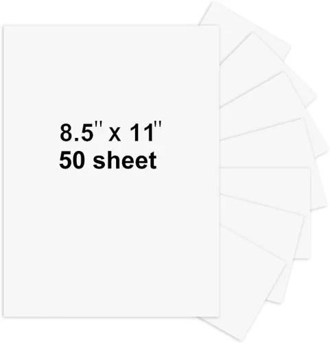 Vista 10 de 40 hojas de cartulina negra de 8.5 x 11 pulgadas, hojas de cartulina pesadas, papel de invitación en blanco, tarjetas de felicitación imprimibles