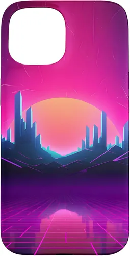 Vista 6 de Synthwave City Retrowave 80s Vaporwave Case for iPhone 17