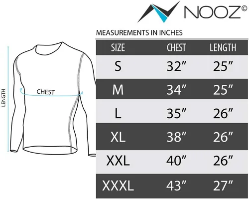 Vista 6 de NOOZ Camisa de compresión de manga larga con cuello redondo para hombre