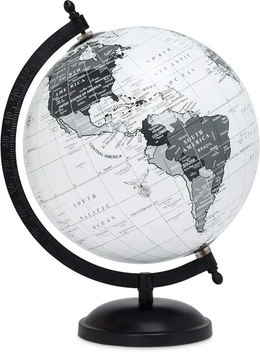 Vista 6 de Abbott Collection 57-LATITUDE-10 - Globo decorativo pequeño giratorio, dorado/negro, 11 pulgadas de alto Negro/dorado
