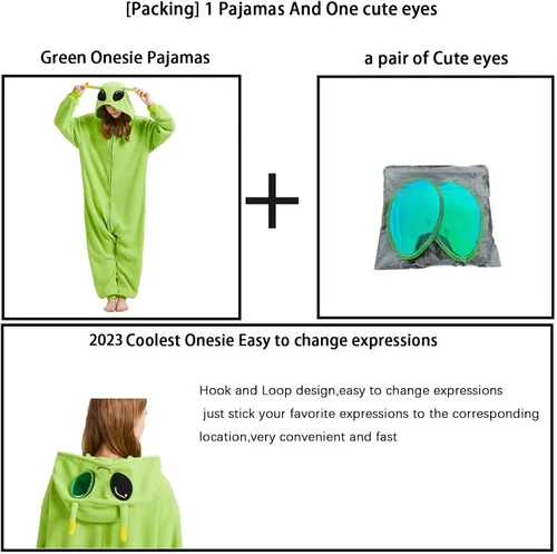 Vista 2 de EROTYWE Adult Onesie Pajamas Party Cosplay Costume Halloween Christmas Cosplay Costumes Homewear Jumpsuit