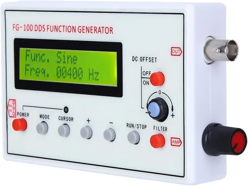Vista 7 de Generador de funciones -FG-100 DDS Generador de funciones Seno Frecuencia 1HZ‑500KHz Contador Fuente de Señal Generador Medidor