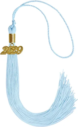 Vista 98 de Endea Graduation - Borla de un solo color con fecha dorada (Oro Antiguo, 2020)