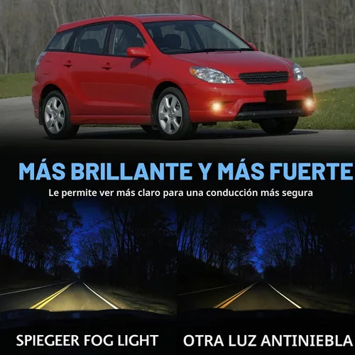Vista 8 de Conjunto de luces antiniebla para Toyota Matrix 2003 2004 2005 2006 2007 2008 Kit de repuesto para 2003-2008 Pontiac Vibe 2004-2009 2010 Scion TC