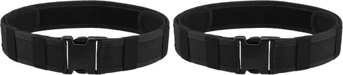 Vista 10 de AGPTEK Cinturón táctico de combate de nylon para seguridad policial (negro)