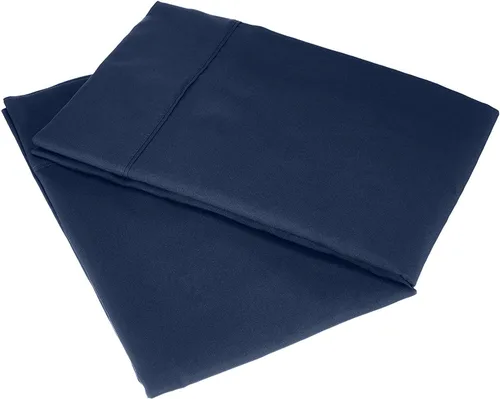 Vista 23 de ARlinen Funda de almohada tamaño Queen estándar, fundas de almohada de algodón sólido burdeos de 20 x 30 pulgadas