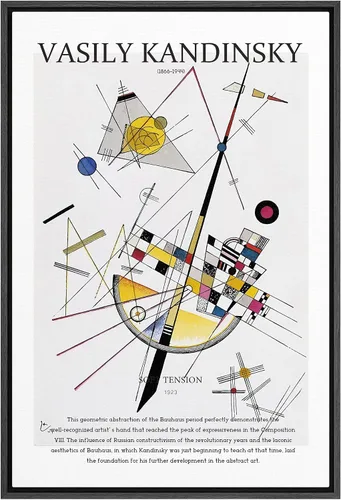 Vista 21 de SIGNLEADER Lienzo enmarcado para pared, paisaje pastel abstracto negro, naturaleza, ilustraciones de área silvestre, arte moderno, decorativo