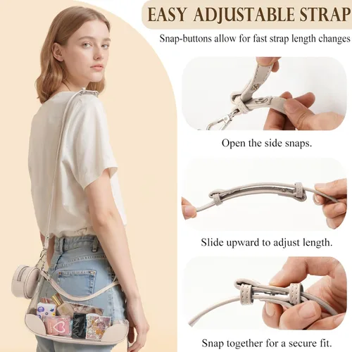 Vista 3 de Clear Bag for Stadium Events, Clear Purse for Women Concert Crossbody, PVC Shouler Bags with Coin Purse