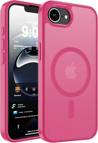 Vista 124 de WRJ Funda magnética mate para iPhone Air de 6.5 pulgadas, [compatible con Magsafe] [protección contra caídas de grado militar], delgada Negro