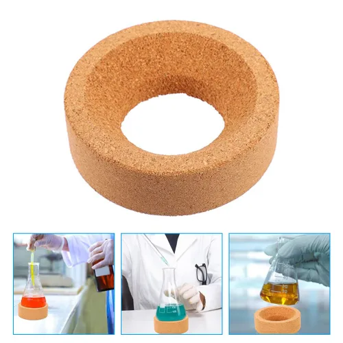 Vista 9 de Mipcase Base de corcho para matraz de laboratorio Matraz Cork Mat Soporte de anillo