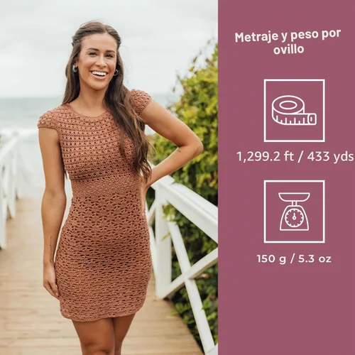 Vista 3 de CIRCULO Charme - Paquete de hilo para tejer y ganchillo, 3 bolas de 100% algodón virgen brasileño mercerizado, peso deportivo suave, color 2012