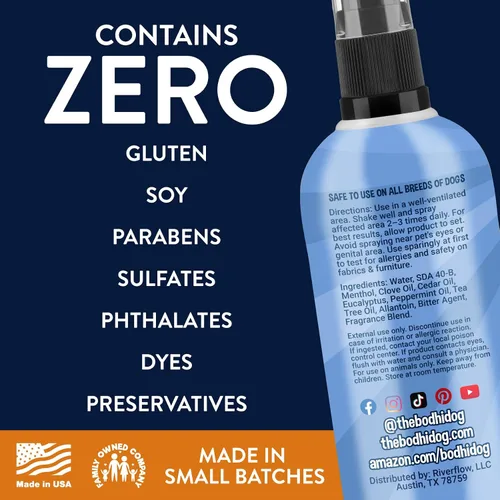 Vista 4 de Bodhi Dog Aerosol 2-en-1 sin masticar y para puntos calientes amargo - Remedio natural anti-mordedura mejor que la manzana amarga - Calma los puntos