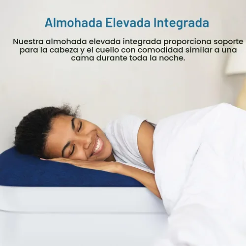 Vista 5 de Active Era Colchón de aire individual de 21 pulgadas con bomba integrada y almohada elevada, resistente a pinchazos, cama inflable impermeable